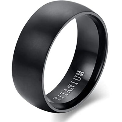 ZENSE Bague homme tendance en acier poli noir ZR0171 ZENSE Bague homme tendance en acier poli noir ZR0171
