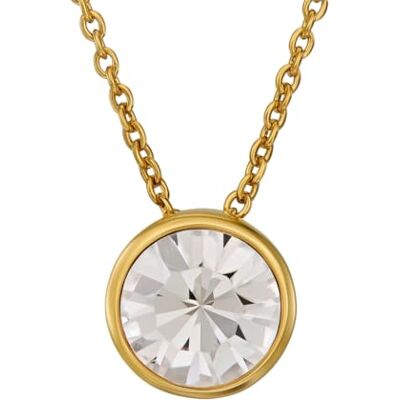 Traveller Collier avec pendentif Femme Plaqué or 22 carats Cristal 10 mm 40 + 4 + 4 cm 157858 Traveller Collier avec pendentif Femme Plaqué or 22 carats Cristal 10 mm 40 + 4 + 4 cm 157858
