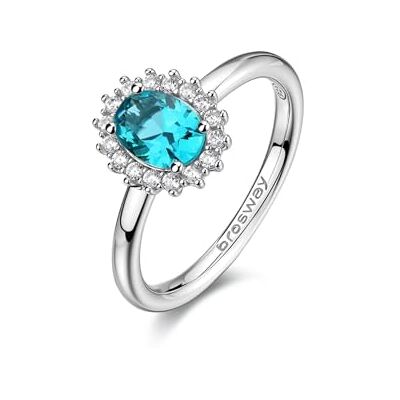 Brosway Bague Femme en Argent et Aqua Green Collection Fancy FAG20 Brosway Bague Femme en Argent et Aqua Green Collection Fancy FAG20