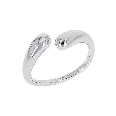 TOM TAILOR Bague pour Femme en Acier inoxydable Argenté Motif en Forme de Goutte TOM TAILOR Bague pour Femme en Acier inoxydable Argenté Motif en Forme de Goutte