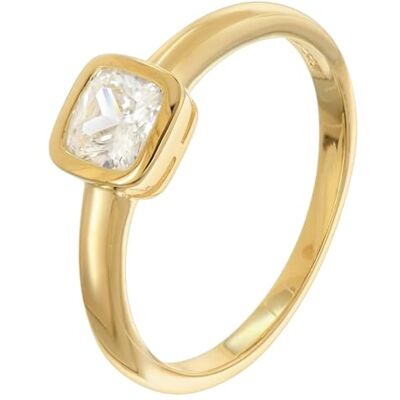 trendor Bague pour femme, argent sterling 925, plaqué or avec zircon cubique, 21901 trendor Bague pour femme, argent sterling 925, plaqué or avec zircon cubique, 21901