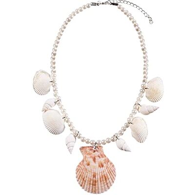 Boland - Kette 51031 Collier sirène avec Coquillages et Perles pour Adulte, Femme, 10203571, Multicolore, Taille Unique Boland - Kette 51031 Collier sirène avec Coquillages et Perles pour Adulte, Femme, 10203571, Multicolore, Taille Unique