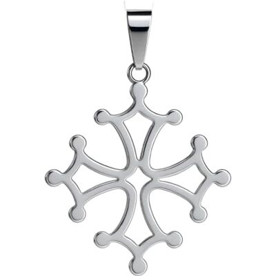 Felicidade Pendentif Croix Occitane en Acier Inoxydable Symbole du Languedoc & Occitanie Bijoux Culturels et Spirituels Mixte Felicidade Pendentif Croix Occitane en Acier Inoxydable Symbole du Languedoc & Occitanie Bijoux Culturels et Spirituels Mixte