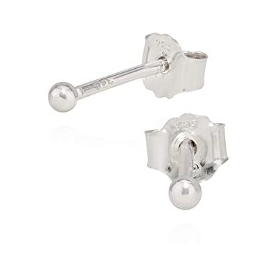 NKlaus Paire de petites boules 2mm Boucles d'oreilles en argent 925 Sterling Boucles d'oreilles en argent 5304 NKlaus Paire de petites boules 2mm Boucles d'oreilles en argent 925 Sterling Boucles d'oreilles en argent 5304