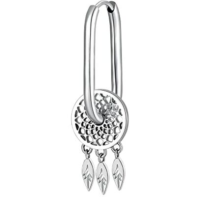 Brosway Einzel Ohrring CHAKRA für Damen aus Edelstahl in der Farbe Silber, Größe: 3,5 cm, BHKE119 Brosway Einzel Ohrring CHAKRA für Damen aus Edelstahl in der Farbe Silber, Größe: 3,5 cm, BHKE119