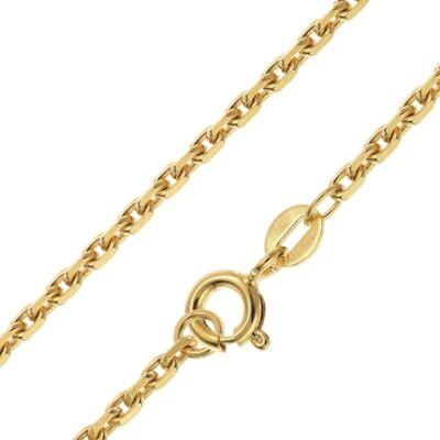 trendor Chaîne pour pendentif, argent 925 plaqué or largeur 2,2 mm 36 cm Collier en argent sterling plaqué or, collier pendentif pour femmes et hommes, collier en argent, différentes longueurs trendor Chaîne pour pendentif, argent 925 plaqué or largeur 2,2 mm 36 cm Collier en argent sterling plaqué or, collier pendentif pour femmes et hommes, collier en argent, différentes longueurs