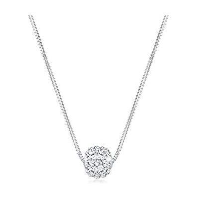 Elli Collier Femmes Boule Pendentif avec Cristaux en Argent Sterling 925 Elli Collier Femmes Boule Pendentif avec Cristaux en Argent Sterling 925