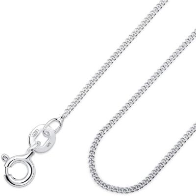 Amberta ® Collier Enfant (4-12 ans) Chaîne Argent Fin Sterling 925 Épaisseur 0.75 mm Longueur 36 cm Maille Gourmette Amberta ® Collier Enfant (4-12 ans) Chaîne Argent Fin Sterling 925 Épaisseur 0.75 mm Longueur 36 cm Maille Gourmette