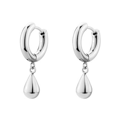 Brosway Perfect BPC44 Boucles d'oreilles créoles en acier inoxydable 316L avec pendentif en forme de goutte Taille : 2,5 cm Brosway Perfect BPC44 Boucles d'oreilles créoles en acier inoxydable 316L avec pendentif en forme de goutte Taille : 2,5 cm