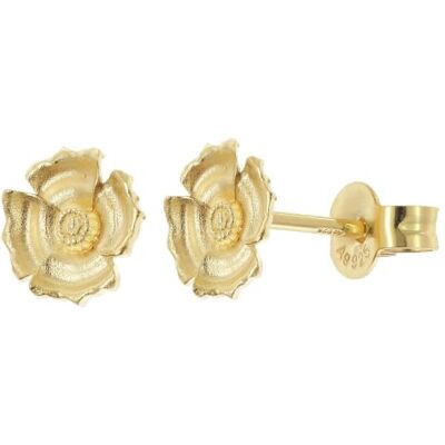 trendor Boucles d'oreilles florales pour femme, argent 925 plaqué or Boucles d'oreilles puces pour femme en argent sterling plaqué or, fabriquées en Allemagne, motif fleur, bijou à offrir, 21999 trendor Boucles d'oreilles florales pour femme, argent 925 plaqué or Boucles d'oreilles puces pour femme en argent sterling plaqué or, fabriquées en Allemagne, motif fleur, bijou à offrir, 21999