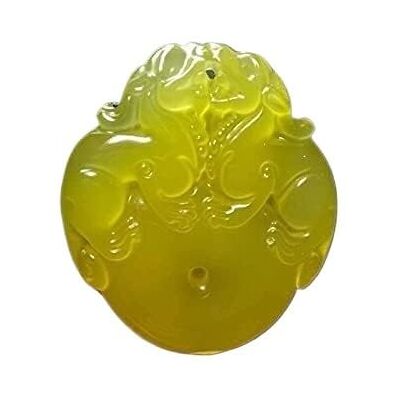 YKJGRTF Collier Pendentif Jade,Pendentif Jadeite,Calcédoine Rouge Naturelle Chinoise Sculptée À La Main Double Pendentif Jade Bijoux Boutique De Mode Collier Agate for Hommes Et Femmes(Yellow) YKJGRTF Collier Pendentif Jade,Pendentif Jadeite,Calcédoine Rouge Naturelle Chinoise Sculptée À La Main Double Pendentif Jade Bijoux Boutique De Mode Collier Agate for Hommes Et Femmes(Yellow)