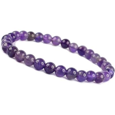 Unique Bracelet chakra pour femme Bracelet de perles en véritable pierre naturelle de 6 mm Pierres de guérison de qualité bijoutier (améthyste), Ø 6mm Edelsteinperlen, Améthyste, Améthyste Unique Bracelet chakra pour femme Bracelet de perles en véritable pierre naturelle de 6 mm Pierres de guérison de qualité bijoutier (améthyste), Ø 6mm Edelsteinperlen, Améthyste, Améthyste