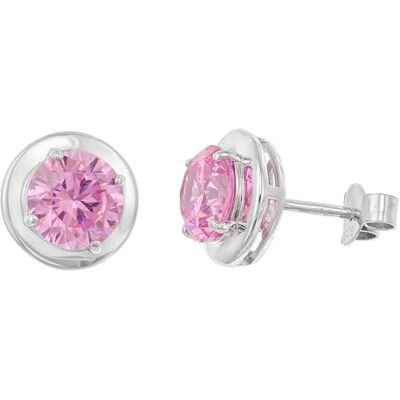 trendor Boucles d'oreilles pour femmes, puces d'oreilles en argent sterling 925, topaze synthétique 21326-20 trendor Boucles d'oreilles pour femmes, puces d'oreilles en argent sterling 925, topaze synthétique 21326-20