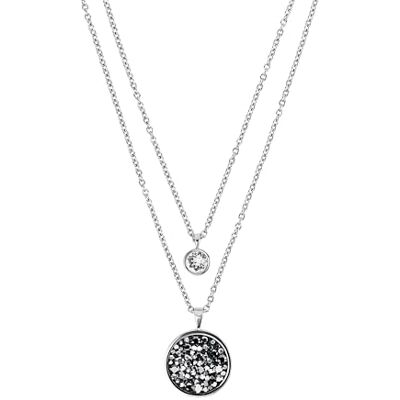TOM TAILOR Collier pour Femme en Acier inoxydable avec Cristal Pendentif en Forme de Cercle TOM TAILOR Collier pour Femme en Acier inoxydable avec Cristal Pendentif en Forme de Cercle
