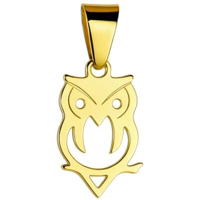 Felicidade Pendentif Hibou en Acier Inoxydable – Symbole de Sagesse & Intuition – Bijou Unisexe Élégant & Spirituel – Porte-Bonheur – Disponible en Doré ou Argenté Felicidade Pendentif Hibou en Acier Inoxydable – Symbole de Sagesse & Intuition – Bijou Unisexe Élégant & Spirituel – Porte-Bonheur – Disponible en Doré ou Argenté