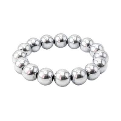 PURAJA Bague pierre précieuse en véritable pierre naturelle : hématite Bague élastique anti-stress Bague de perles en minéraux de qualité supérieure, One-Size, pierres précieuses, Hématite PURAJA Bague pierre précieuse en véritable pierre naturelle : hématite Bague élastique anti-stress Bague de perles en minéraux de qualité supérieure, One-Size, pierres précieuses, Hématite