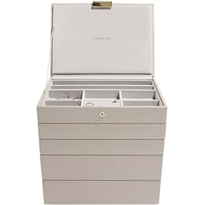 Stackers boîte à Bijoux Classique en Taupe Stackers boîte à Bijoux Classique en Taupe