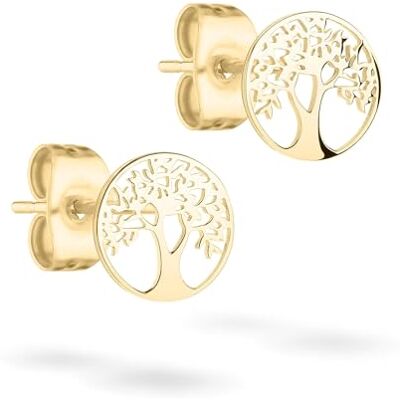 Tamaris Bijou D'Oreilles Tree Of Life Collection, Boucles D'Oreilles En Acier Inoxydable Avec Motif Arbre De Vie. Talisman Idée Cadeau Tamaris Bijou D'Oreilles Tree Of Life Collection, Boucles D'Oreilles En Acier Inoxydable Avec Motif Arbre De Vie. Talisman Idée Cadeau