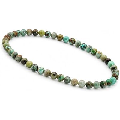 Unique Bracelet de protection discret en pierres précieuses pour femme Diamètre : 4 mm, 16cm bis 18cm dehnbar, Pierre précieuse, Chrysocolle Unique Bracelet de protection discret en pierres précieuses pour femme Diamètre : 4 mm, 16cm bis 18cm dehnbar, Pierre précieuse, Chrysocolle