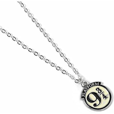 Harry Potter Carat – Pendentif en argent – Chaîne – Plateforme 9 3/4 – Article de fan , 30 Cm, Argent sterling, Ormeau Harry Potter Carat – Pendentif en argent – Chaîne – Plateforme 9 3/4 – Article de fan , 30 Cm, Argent sterling, Ormeau