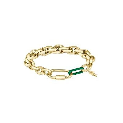 Lacoste Bracelet Chaîne Femme Collection Audacia en Acier Inoxydable Disponible en Argent ou Or, One Size, Acier inoxydable, Pas de pierre précieuse Lacoste Bracelet Chaîne Femme Collection Audacia en Acier Inoxydable Disponible en Argent ou Or, One Size, Acier inoxydable, Pas de pierre précieuse