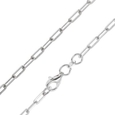 trendor Collier ancre pour pendentifs, argent 925, largeur 2,5 mm 42 cm Chaîne en argent sterling rhodié, chaîne pour pendentifs, collier en argent pour femmes et hommes, différentes longueurs trendor Collier ancre pour pendentifs, argent 925, largeur 2,5 mm 42 cm Chaîne en argent sterling rhodié, chaîne pour pendentifs, collier en argent pour femmes et hommes, différentes longueurs