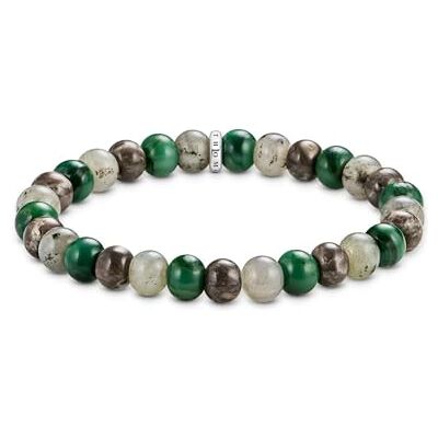 Thomas Sabo Bracelet en jaspe, jade, labradorite avec perles, taille 21 Thomas Sabo Bracelet en jaspe, jade, labradorite avec perles, taille 21