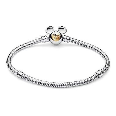 PANDORA Bracelet chaîne serpent 100e anniversaire Disney 592514 C00 18 femme, 18, Métal non précieux, Pas de gemme PANDORA Bracelet chaîne serpent 100e anniversaire Disney 592514 C00 18 femme, 18, Métal non précieux, Pas de gemme