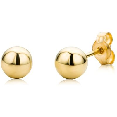 Miore Boucles d'Oreilles Femme, Clou d'Oreille en Or Jaune 375 9K, Boucle d'Oreille Boule, Piercing Oreille doré 5x5 mm, Boule en Or, Bijoux Femme hypoallergéniques, 5 mm, Or jaune, sans pierre, sans Miore Boucles d'Oreilles Femme, Clou d'Oreille en Or Jaune 375 9K, Boucle d'Oreille Boule, Piercing Oreille doré 5x5 mm, Boule en Or, Bijoux Femme hypoallergéniques, 5 mm, Or jaune, sans pierre, sans