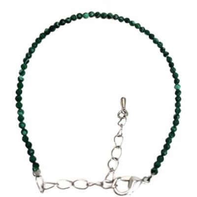 LVJMOB Les colliers et bracelets en perles de grenat naturel de 2 à 3 mm conviennent aux hommes et aux femmes, malachite, bracelet de 15 à 18 cm LVJMOB Les colliers et bracelets en perles de grenat naturel de 2 à 3 mm conviennent aux hommes et aux femmes, malachite, bracelet de 15 à 18 cm