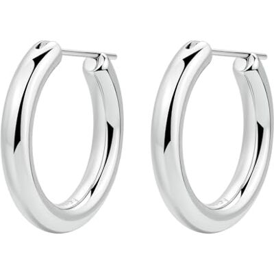 Brosway Aura BAU24 Boucles d'oreilles créoles en acier inoxydable Argenté 4 cm Brosway Aura BAU24 Boucles d'oreilles créoles en acier inoxydable Argenté 4 cm
