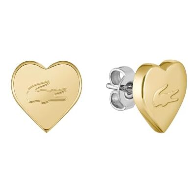 Lacoste Boucles d'Oreilles Clous Femme LOVE MY CROC Collection Or Jaune 2040401 Lacoste Boucles d'Oreilles Clous Femme LOVE MY CROC Collection Or Jaune 2040401