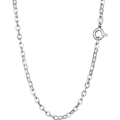 NKlaus chaîne d'ancre 925 argent 50cm plat laminé largeur: 2,5 mm collier femme 5372 NKlaus chaîne d'ancre 925 argent 50cm plat laminé largeur: 2,5 mm collier femme 5372
