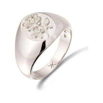 Kuzzoi Bague pour homme en argent sterling 925 avec motif de roses Élégante chevalière pour homme Taille 60-66 0602341325 Kuzzoi Bague pour homme en argent sterling 925 avec motif de roses Élégante chevalière pour homme Taille 60-66 0602341325