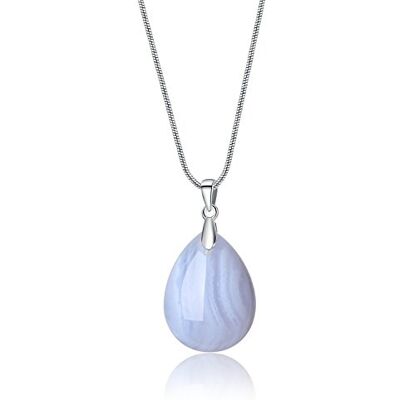 COAI Pendentif Goutte Collier Chaîne Serpent Pierre Femme COAI Pendentif Goutte Collier Chaîne Serpent Pierre Femme