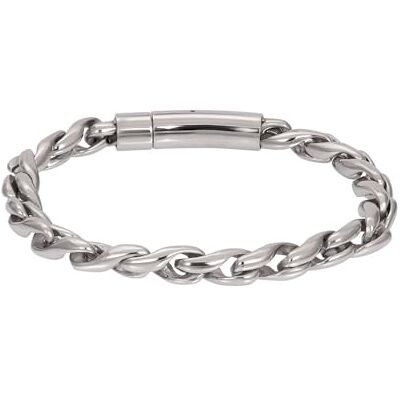 iXXXi Men Edelstahl Herren Armband Myanmar Silber 21cm, Medium, Edelstahl, Kein Edelstein iXXXi Men Edelstahl Herren Armband Myanmar Silber 21cm, Medium, Edelstahl, Kein Edelstein
