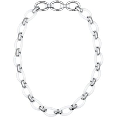 Ceranity 907-016.B Collier pour femme en acier inoxydable 50 cm, Céramique, Pas de gemme Ceranity 907-016.B Collier pour femme en acier inoxydable 50 cm, Céramique, Pas de gemme