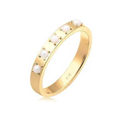 Elli Bague Femme Élegante et Simple avec des Cristaux Swarovski® en Argent Sterling 925, 58, Argent Elli Bague Femme Élegante et Simple avec des Cristaux Swarovski® en Argent Sterling 925, 58, Argent