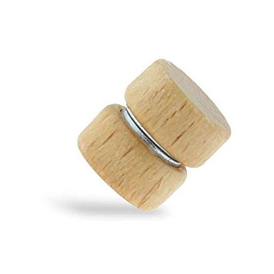 BlackAmazement Faux piercing magnétique en bois organique en bois non percé Noir noyer cerise érable 6 mm Femme Homme BlackAmazement Faux piercing magnétique en bois organique en bois non percé Noir noyer cerise érable 6 mm Femme Homme