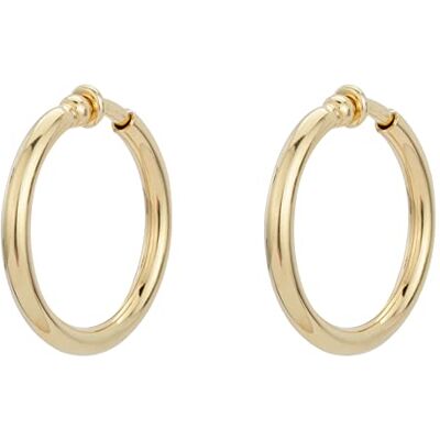 Traveller Boucles d'oreille clip Créoles Ø 33mm ou 45mm Traveller Boucles d'oreille clip Créoles Ø 33mm ou 45mm