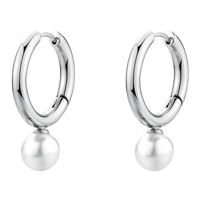 Brosway PERFECT BPC62 Boucles d'oreilles créoles pour femme en acier inoxydable argenté 2,5 cm Brosway PERFECT BPC62 Boucles d'oreilles créoles pour femme en acier inoxydable argenté 2,5 cm