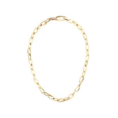Calvin Collier à maillons pour femme en acier inoxydable argenté Collection HARMONIOUS CONNECTION, ton doré, SKU : 35000805 Calvin Collier à maillons pour femme en acier inoxydable argenté Collection HARMONIOUS CONNECTION, ton doré, SKU : 35000805