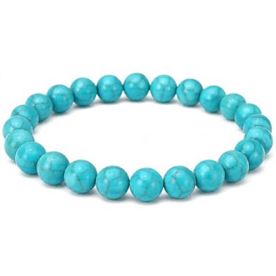 Felicidade Bracelet en pierres naturelles Turquoise Bracelet pour femme et homme idée cadeau bijoux en pierre semi-precieuse, Perles de 8 mm, Pierre, Turquoise Felicidade Bracelet en pierres naturelles Turquoise Bracelet pour femme et homme idée cadeau bijoux en pierre semi-precieuse, Perles de 8 mm, Pierre, Turquoise