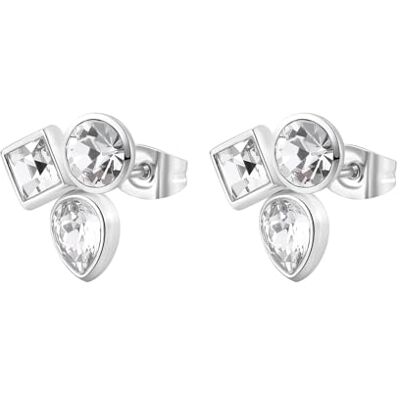 Brosway Symphonia BYM176 Boucles d'Oreilles Femme Acier inoxydable Cristal Argent Longueur 1,35 cm Brosway Symphonia BYM176 Boucles d'Oreilles Femme Acier inoxydable Cristal Argent Longueur 1,35 cm