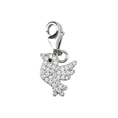 Depesche 11785-080 Breloques express yourself Pendentif pour colliers et bracelets, oiseau, plaqué argent, comme petit cadeau Depesche 11785-080 Breloques express yourself Pendentif pour colliers et bracelets, oiseau, plaqué argent, comme petit cadeau