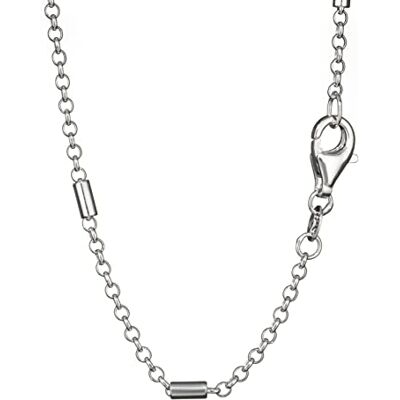 NKlaus Collier de pois 80 cm 925 en argent chaîne en argent 1,8 mm de large chaîne pour femme 5489 NKlaus Collier de pois 80 cm 925 en argent chaîne en argent 1,8 mm de large chaîne pour femme 5489