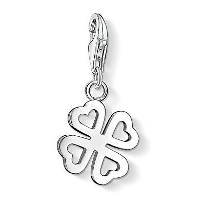 Thomas Sabo Damen-Charm Club-Anhänger Kleeblatt 925er Sterlingsilber 0790-001-12 Thomas Sabo Damen-Charm Club-Anhänger Kleeblatt 925er Sterlingsilber 0790-001-12
