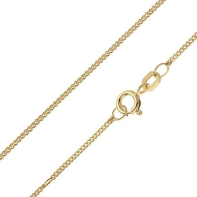 trendor Chaîne gourmette pour pendentif en argent 925 plaqué or 1,2 mm de Chaîne en argent sterling plaqué or, chaîne pour pendentif, collier en argent pour femmes, hommes et enfants, cadeau trendor Chaîne gourmette pour pendentif en argent 925 plaqué or 1,2 mm de Chaîne en argent sterling plaqué or, chaîne pour pendentif, collier en argent pour femmes, hommes et enfants, cadeau