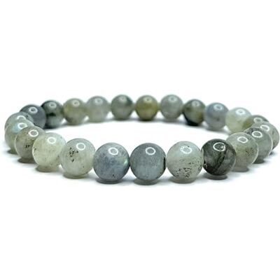 Felicidade Bracelet labradorite grise en Pierre Naturelle pour Femme et homme Perles 8MM Protection et Bien-Être au Quotidien Lithothérapie, Taille unique, Pierre semi-précieuses, Labradorite Felicidade Bracelet labradorite grise en Pierre Naturelle pour Femme et homme Perles 8MM Protection et Bien-Être au Quotidien Lithothérapie, Taille unique, Pierre semi-précieuses, Labradorite