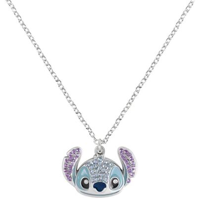 Disney Collier plaqué argent avec pendentif serti de pierres Disney Collier plaqué argent avec pendentif serti de pierres